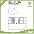 Cortina Lateral Adaptador Superior Latón 34mm